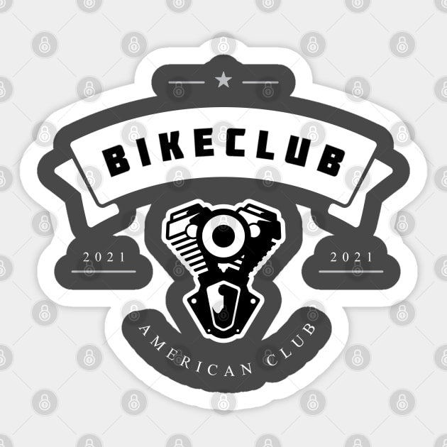 Motorcycle Club - Ilove Sticker by PAULO GUSTTAVO